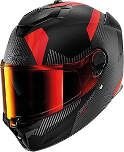 Shark Spartan GT Pro Dokhta Carbon Helmet, black matt/red, XL (61/62)
