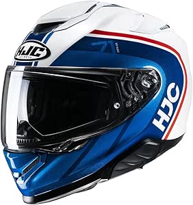 HJC RPHA 71 Mapos Full Face ECE 22.06 DVS Motorcycle Helmet - MC21 White Red Blue (L)
