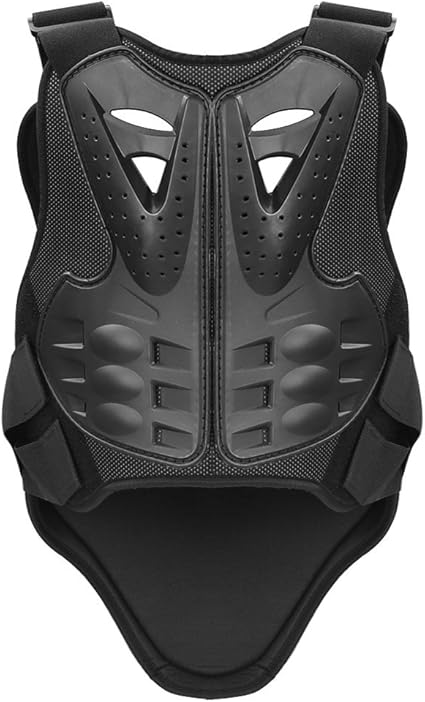 PELLOR Sports Chest Back Spine Chest Protector Vest Anti-Fall Motorcycle Protective Gear Motocross Dirt Bike Body Guard Vest for Cycling Skiing Riding Skateboarding