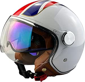 ViPER RSV19 Open Face Motorbike Helmet - Scooter Motorcycle Crash Jet Helmet
