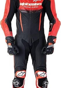 Alpinestars GP R7 1PC Leather Suit, Race-Ready Design, CE Certified, Advanced Ventilation, Superior Protection