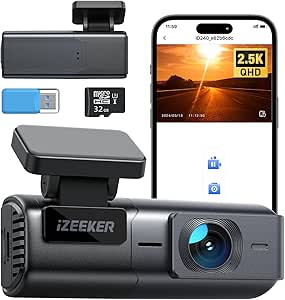 iZEEKER 1440P Dash Cam WiFi, 2.5K QHD Dashcam with Free 32GB Card