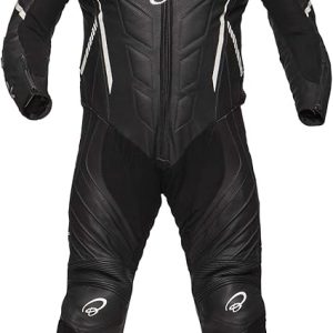 Black 5284-0136 Thunder 1-Piece Leather Motorcycle Suit